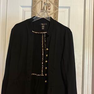 Cute black cotton blazer